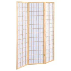 Carrie 3-panel Room Divider Folding Shoji Screen Natural