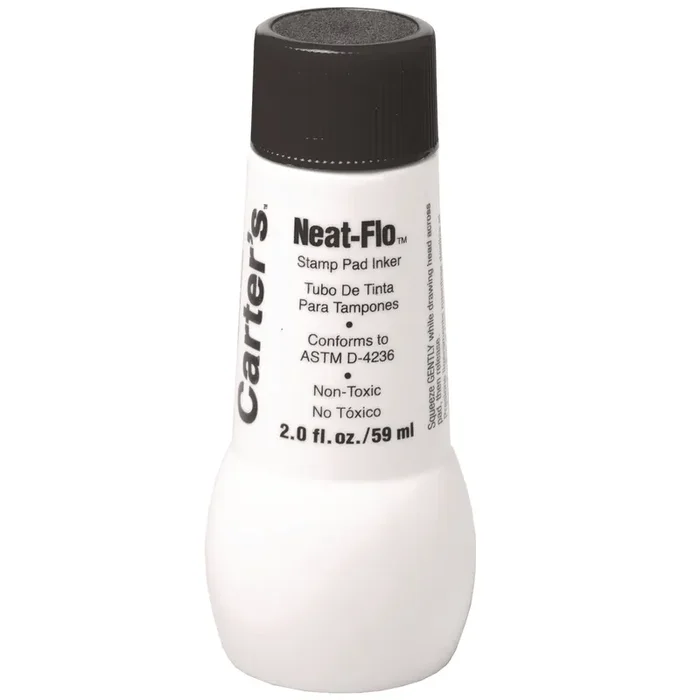 Carter‘s™ Neat-Flo Stamp Pad Inker, 2 oz Bottle, Black
