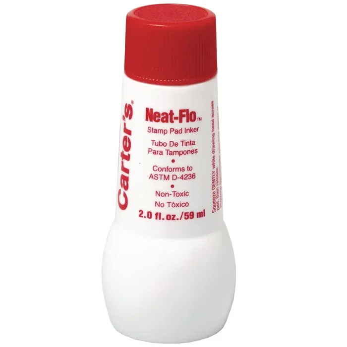 Carter‘s™ Neat-Flo Stamp Pad Inker, 2 oz Bottle, Red