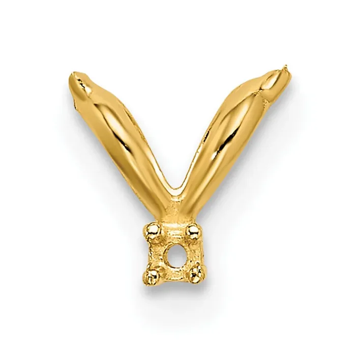 Casted Diamond Accent Bail 14k Yellow Gold YG1570