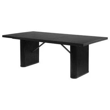 Catherine Rectangular 84-inch Wood Dining Table Black / CS-106251