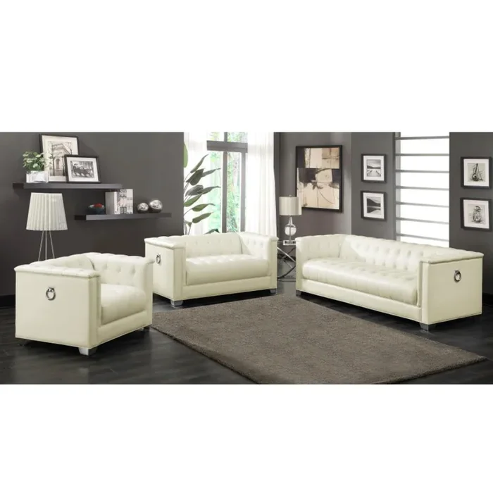 CHAVIANO 3-piece Upholstered Track Arm Sofa Set