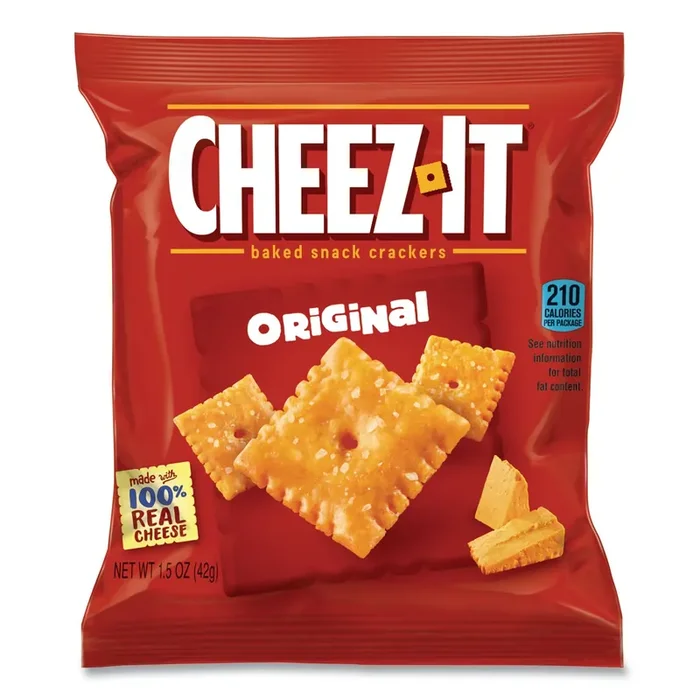 Cheez-It® Baked Snack Crackers, 1.5 Oz Bag, 60/carton