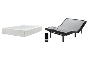 Chime 12 Inch Memory Foam Queen Mattress and Adjustable Base