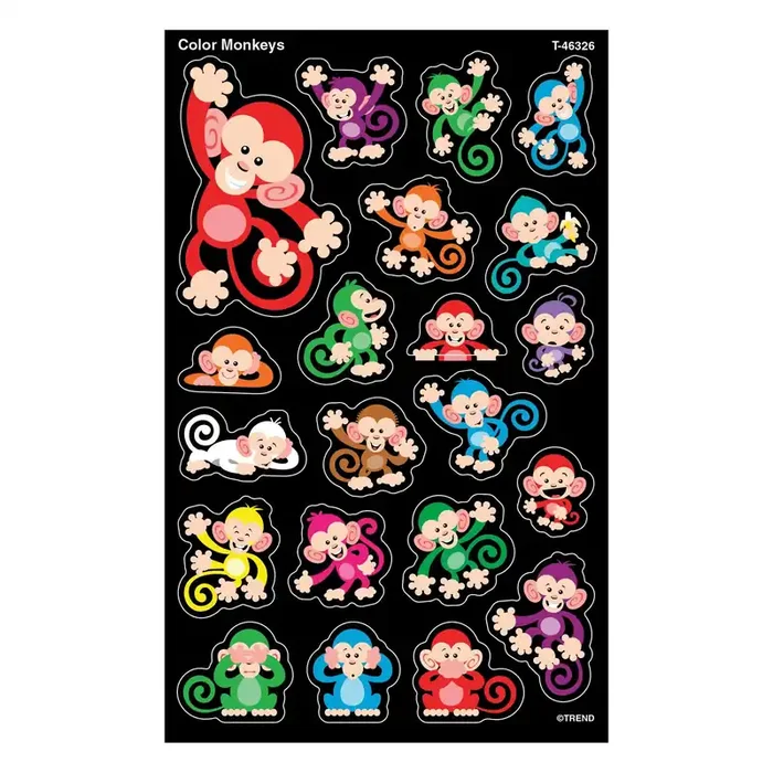 Color Monkeys superShapes Stickers – Large