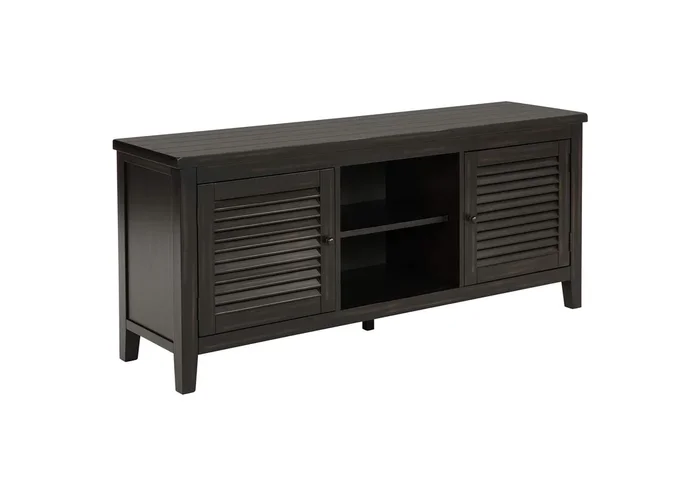 Concord 2-door 60-inch TV Stand Console Distressed Java