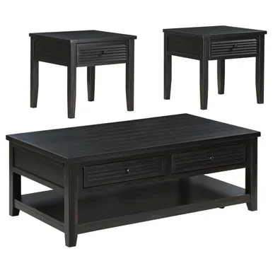 Concord 3-piece Coffee and End Table Set Distressed Java / CS-710578-S3