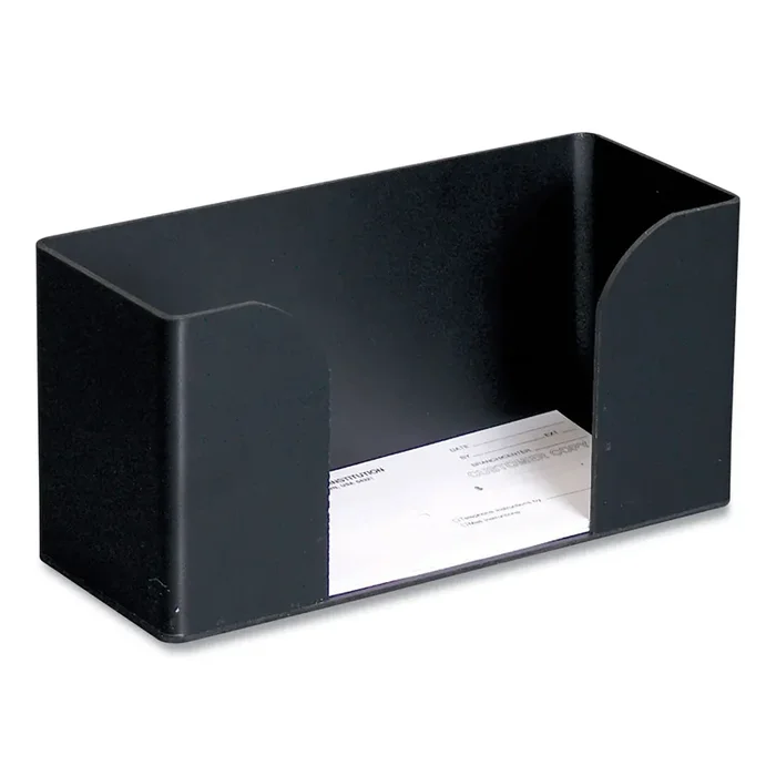 CONTROLTEK® Forms Holder, For Deposit Slips, Tickets, Vouchers, Checks, Abs Plastic, Black