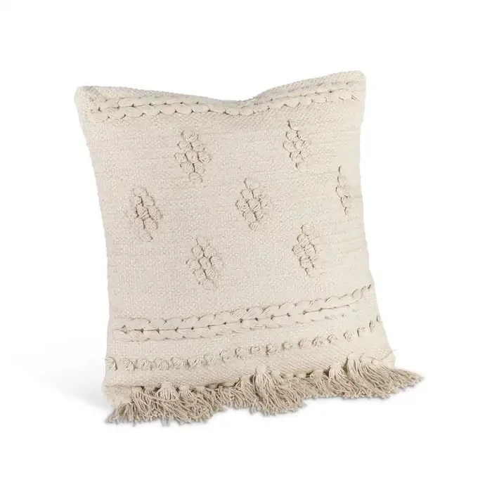 Cotton Woven Diamond Pattern Pillow