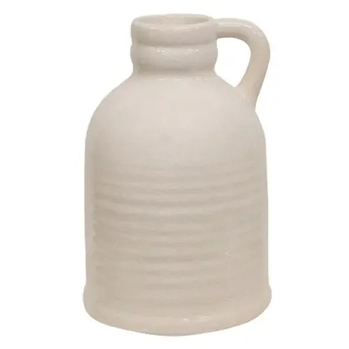 Crackled White Porcelain Flower Jug