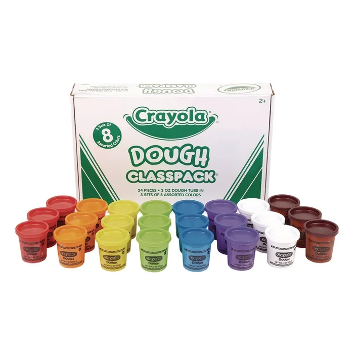Crayola® Dough Classpack, 3 Oz, 8 Assorted Colors, 24/pack