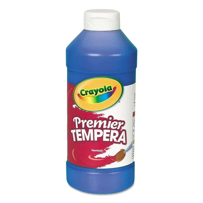 Crayola® Premier Tempera Paint, Blue, 16 Oz Bottle