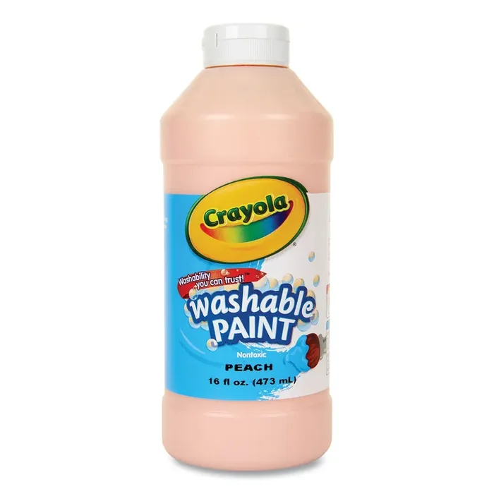 Crayola® Washable Paint, Peach, 16 Oz Bottle