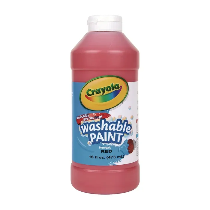 Crayola® Washable Paint, Red, 16 Oz Bottle