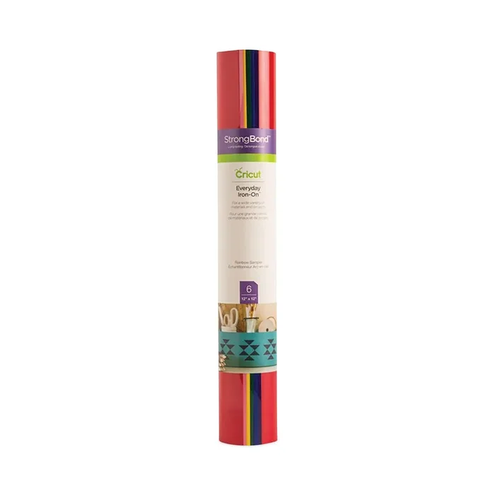 Cricut® Everyday Iron-On Material for Assorted Surfaces, 12 x 12, Assorted Colors, 6/Pack