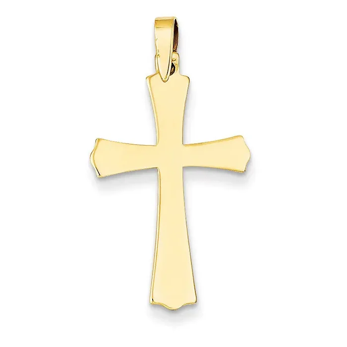 Cross Charm 14k Gold Polished XR583