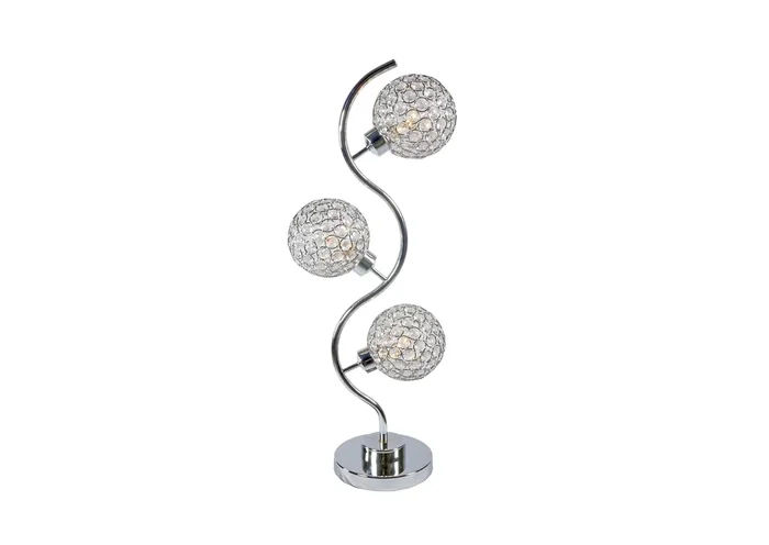 CRYSTAL 3 GLOBE TABLE LAMP
