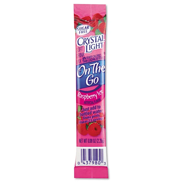 Crystal Light® Flavored Drink Mix, Raspberry Ice, 30 .08oz Packets/box
