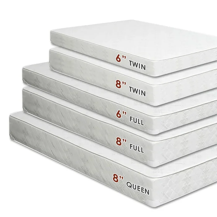Daisy White 6″ Bunkie Board Combo Mattress – Twin XL