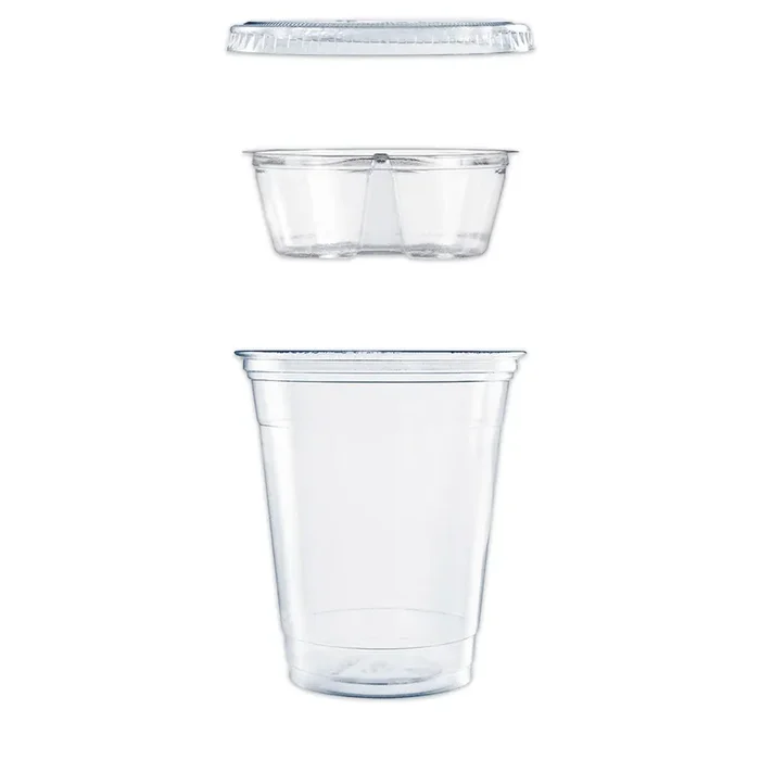 Dart® Clear PET Grab n Go Kit Combo with Insert, 12 oz, Plastic, Clear, 500/Carton