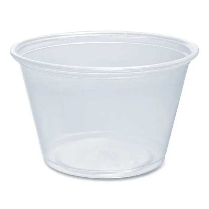 Dart® Conex Complements Portion/Medicine Cups, 4 oz, Plastic, Clear, 125/Bag, 20 Bags/Carton