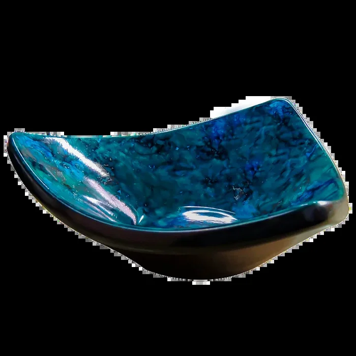 DAXTON Plate Blue Mixed Home Decor