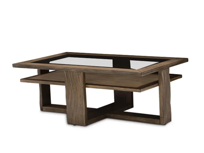 Del Mar Sound Rectangular Cocktail Table in Boardwalk