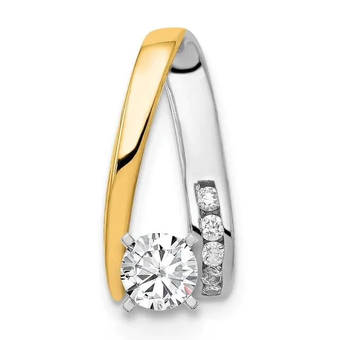 Diamond slide 14k Two-Tone Gold XS627VS