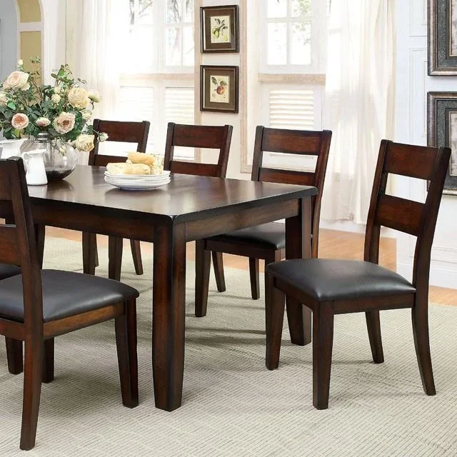DICKINSON I Dark Cherry Dining Table w/ 18″ Leaf