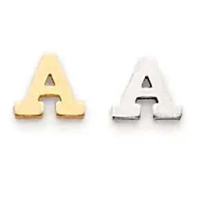Die Struck Letter O 14k Yellow Gold YG2220O