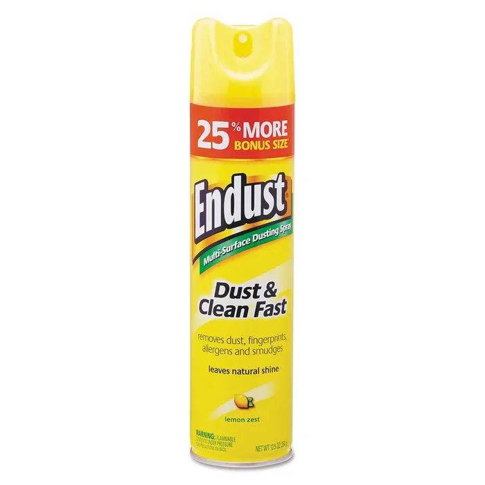 Diversey™ Endust Multi-Surface Dusting And Cleaning Spray, Lemon Zest, 12.5 Oz Aerosol Spray