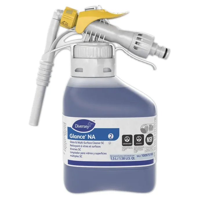 Diversey™ Glance NA Glass and Multi-Surface Cleaner, 1.5 L, 2/Carton