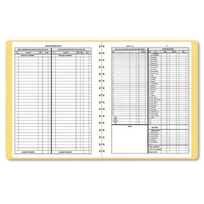 Dome® Simplified Monthly Bookkeeping Record, 4 Column Format, Tan Cover, 11 X 8.5 Sheets, 128 Sheets/book