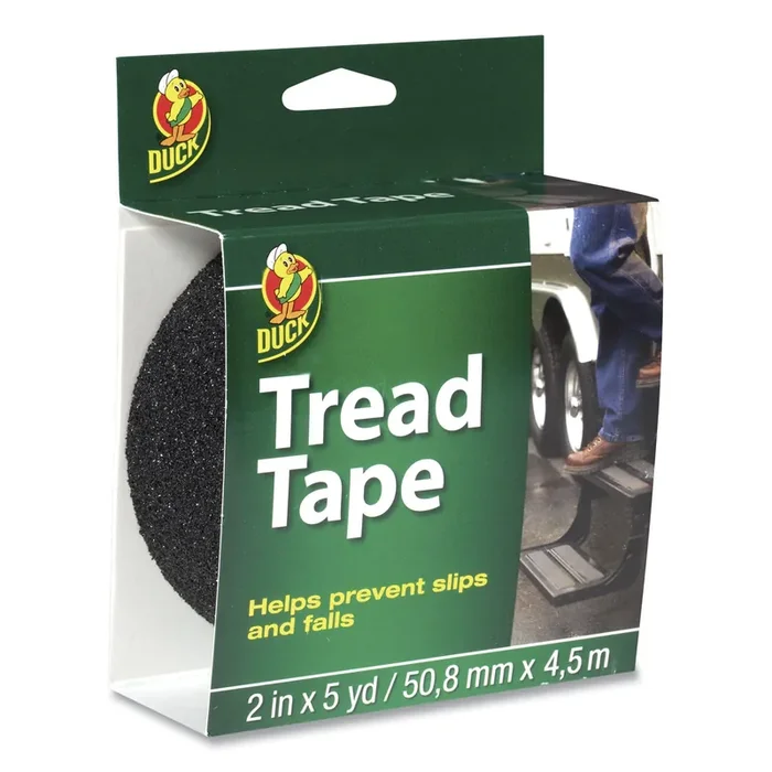 Duck® Tread Tape, 2″ X 5 Yds, 3″ Core, Black