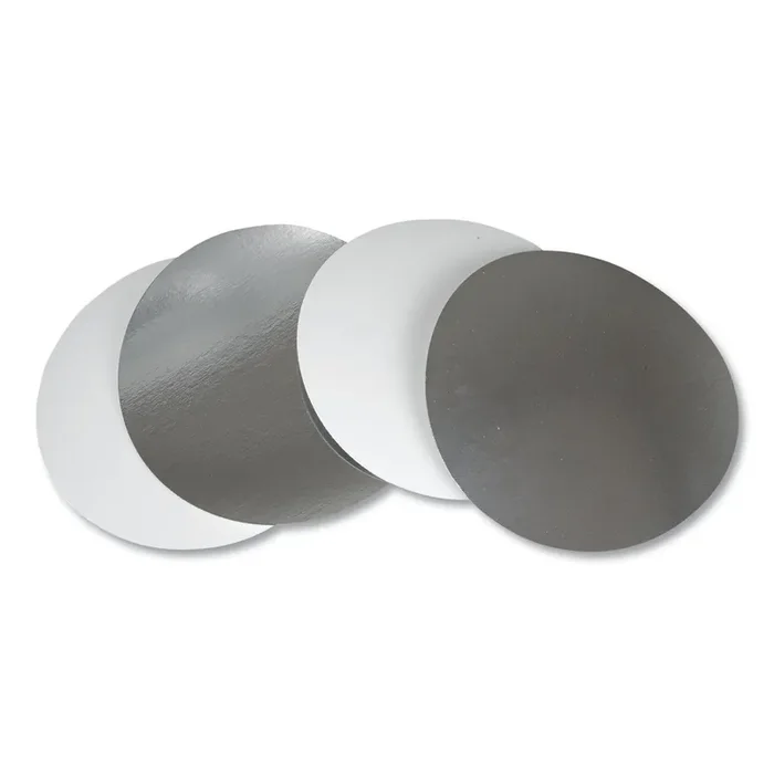 Durable Packaging Flat Board Lids, For 8″ Round Containers, Silver, Paper, 500/Carton