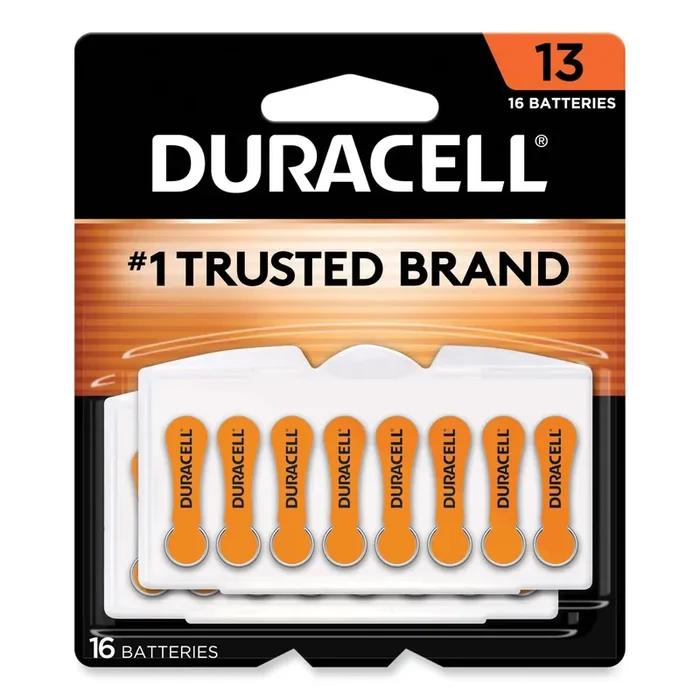 Duracell® Hearing Aid Battery, 13, 16/pack