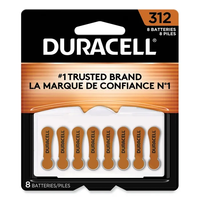 Duracell® Hearing Aid Battery, 312, 8/pack
