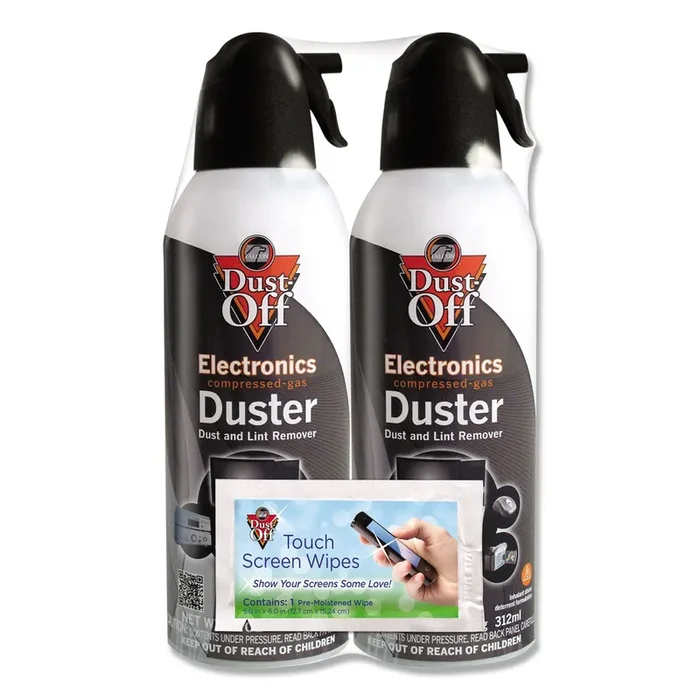 Dust-Off® Disposable Compressed Air Duster, 10 Oz Can, 2/pack
