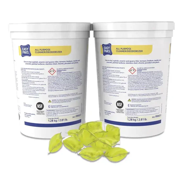 Easy Paks® All-Purpose Cleaner/deodorizer, 90 .5 Oz Packets/tub, 2 Tubs/carton