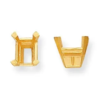 Emerald Center Head with Pad 5.5 x 4.5mm Setting 14k Gold YG204-7