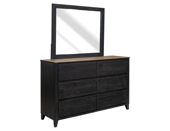 Empire – Dresser – Satin Black / Brown
