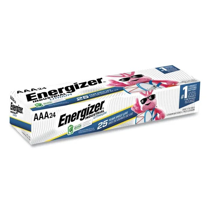 Energizer® Industrial Lithium Aaa Battery, 1.5 V, 4/pack, 6 Packs/box