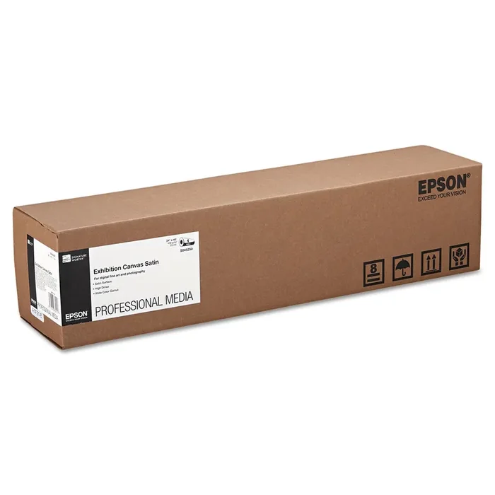 Epson® Exhibition Canvas, 23 Mil, 24″ X 40 Ft, Satin White
