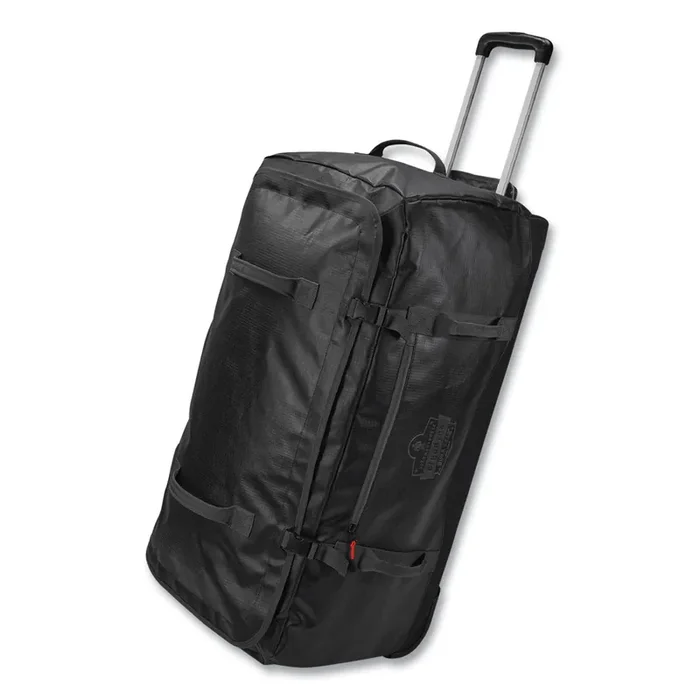 ergodyne® Arsenal 5032 Water-Resistant Wheeled Duffel Bag, 15 x 31.5 x 15, Black
