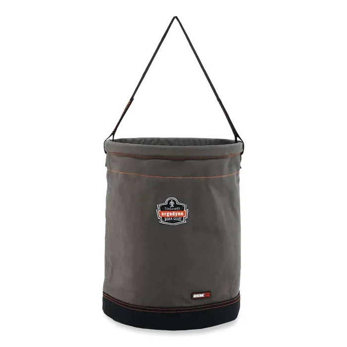 ergodyne® Arsenal 5935 Extra-Large Web Handle Canvas Hoist Bucket, 150 lb, Gray
