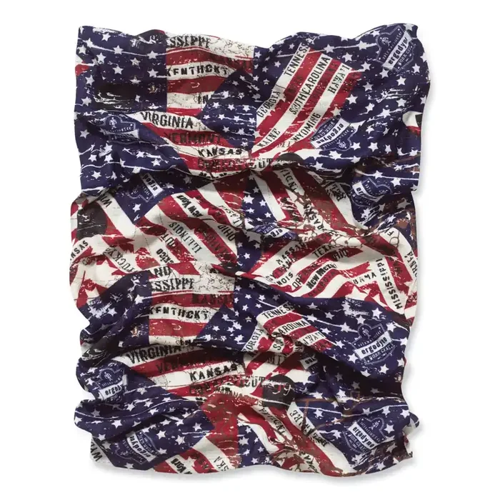 ergodyne® Chill-Its 6485 Multi-Band, Polyester, One Size Fits Most, Stars and Stripes