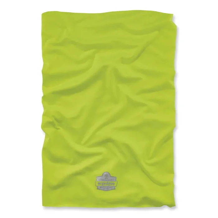 ergodyne® Chill-Its 6487 Cooling Performance Knit Multi-Band, Polyester/Spandex, One Size Fits Most, Hi-Vis Lime