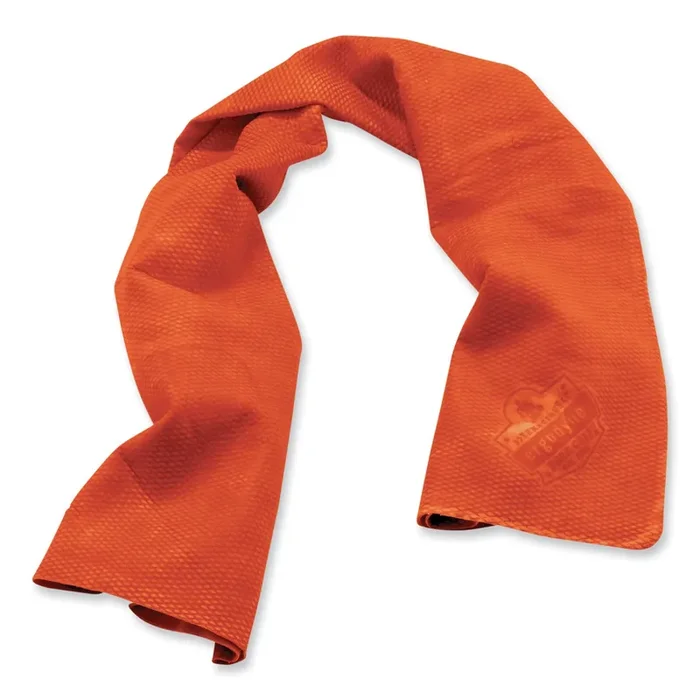 Ergodyne® Chill-Its 6602 Evaporative PVA Cooling Towel, 29.5 x 13, One Size Fits Most, PVA, Orange