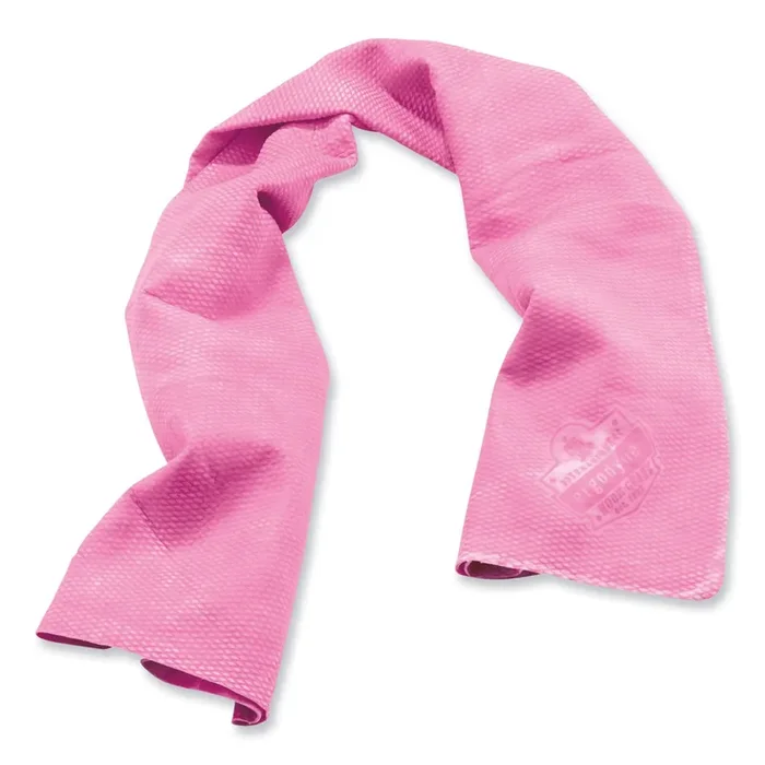 Ergodyne® Chill-Its 6602 Evaporative PVA Cooling Towel, 29.5 x 13, One Size Fits Most, PVA, Pink