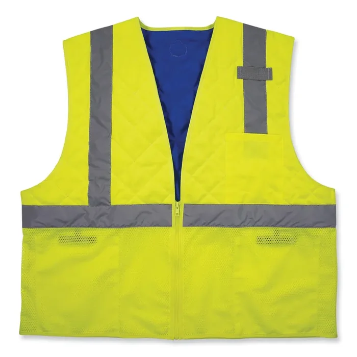 ergodyne® Chill-Its 6668 Class 2 Hi-Vis Safety Cooling Vest, Polymer, 2X-Large, Lime